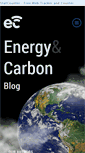 Mobile Screenshot of energyandcarbon.com