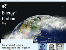 Tablet Screenshot of energyandcarbon.com